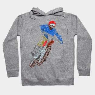 Vintage Motorcycle Retro Motocross Hoodie